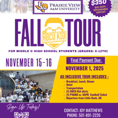 2025 The HBCU Kid Fall College Tour Payment